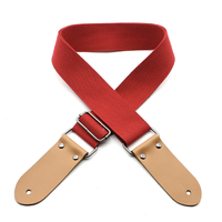 DSL Cotton Guitar Strap Red