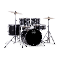 MAPEX Comet - Black 5pce w/Hardware & Cymbal Pack