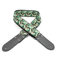 DSL Jacquard Weaving CAMO-GREEN Guitar Strap