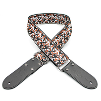 DSL Jacquard Weaving CAMO-RED Guitar Strap