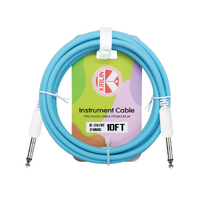 KIRLIN Entry 10ft Instrument Cable Attol Blue