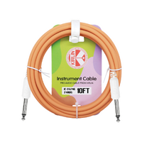 KIRLIN Entry 10ft Instrument Cable Mango Orange