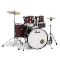 PEARL ROADSHOW-X Fusion Plus Wine Red Drum Kit with Planet Z Zildjian Cymbals