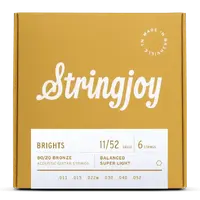 Stringjoy Bright 80/20 Bronze Super Light 11/52