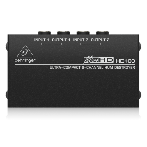 BEHRINGER Micro HD400 Ultra Compact 2-Channel Hum Destroyer