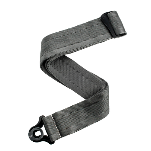 D'ADDARIO Auto Lock Nylon Guitar Strap - Metal Grey