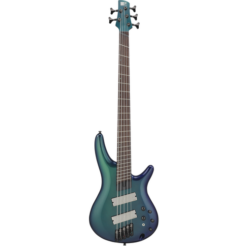 IBANEZ SRMS725BCM 5 String Electric Bass Guitar Blue Chameleon