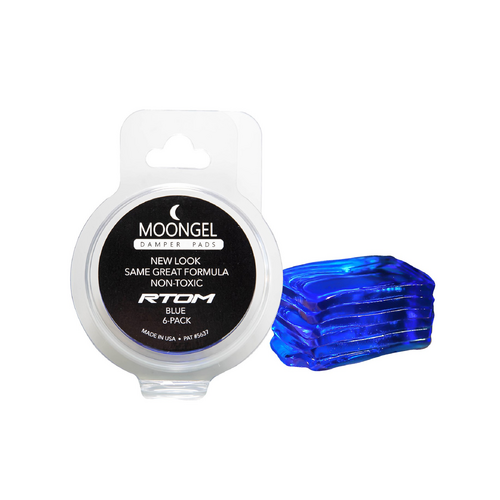 MOONGEL 6 Pack Drum Dampener Blue