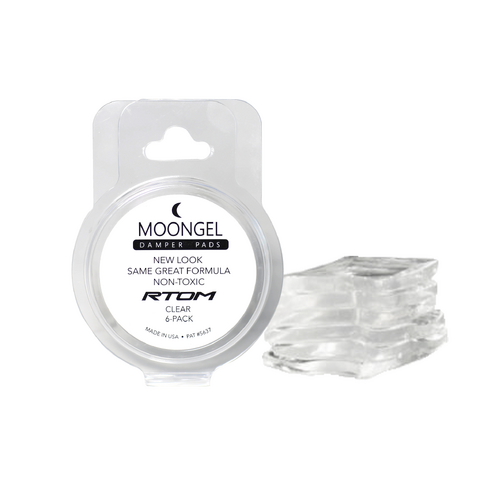 MOONGEL 6 Pack Drum Dampener Clear