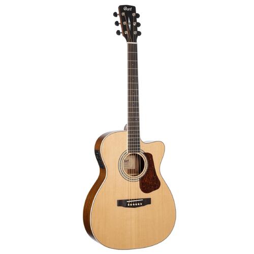 CORT L710F Acoustic Electric Guitar w/Deluxe Gig Bag - Natural Satin