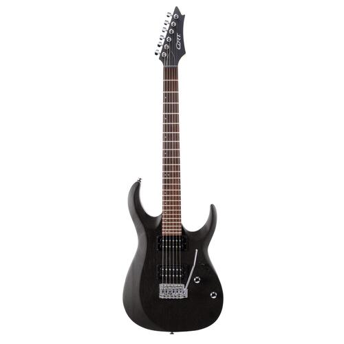 CORT X100 Electric Guitar - Open Pore Black