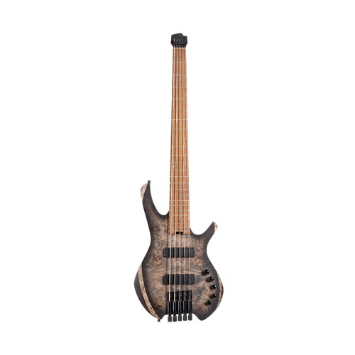 CORT Space 5 Star Dust Black Headless 5-String Bass Guitar