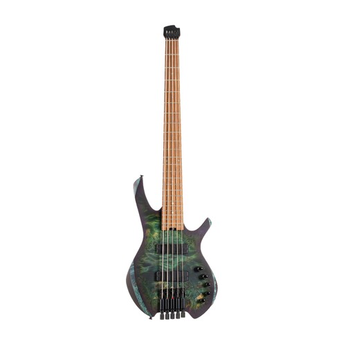 CORT Space 5 Star Dust Green Headless 5-String Bass Guitar