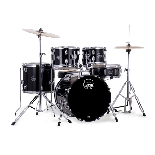 MAPEX Comet - Black 5pce w/Hardware & Cymbal Pack