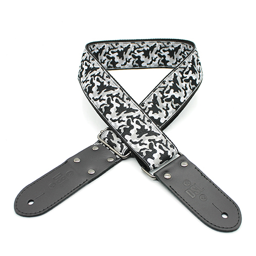 DSL Jacquard Weaving CAMO-BLACK Guitar Strap