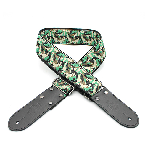 DSL Jacquard Weaving CAMO-GREEN Guitar Strap