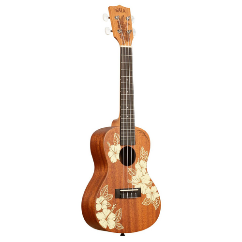 KALA Voyage Series 'Hibiscus' Mahogany Concert Ukulele