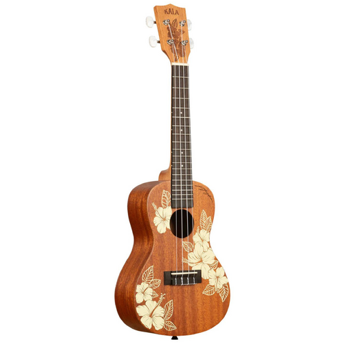 KALA Voyage Series 'Hibiscus' Mahogany Tenor Ukulele