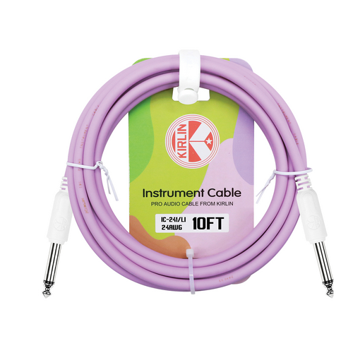 KIRLIN Entry 10ft Instrument Cable Lilac Purple