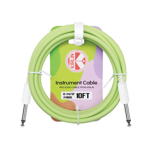 KIRLIN Entry 10ft Instrument Cable Spring Green