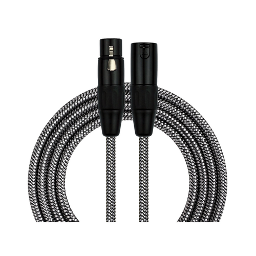 KIRLIN Entry 20ft Woven XLRM - XLRF Cable Black 