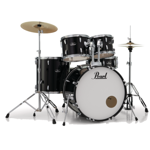 PEARL ROADSHOW-X Fusion Plus Jet Black Drum Kit with Zildjian Cymbals