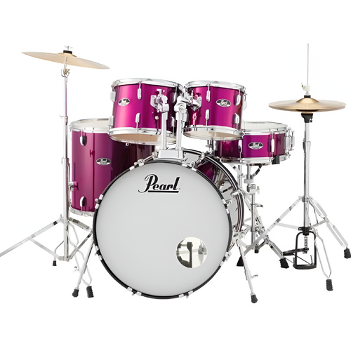 PEARL ROADSHOW-X Fusion Plus Pink Metallic Drum Kit with Zildjian Cymbals