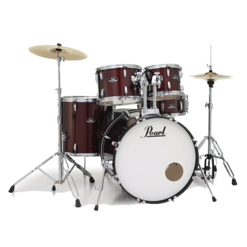 PEARL ROADSHOW-X Fusion Plus Wine Red Drum Kit with Planet Z Zildjian Cymbals