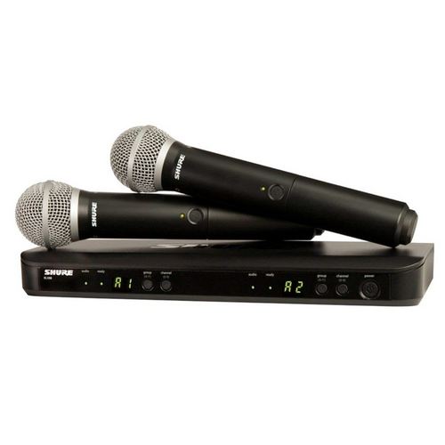 SHURE BLX288 PG58 Dual Wireless Microphone Handheld System