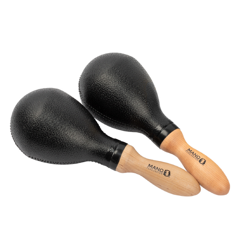 MANO PERCUSSION Black Plastic Maracas Pair UE110B