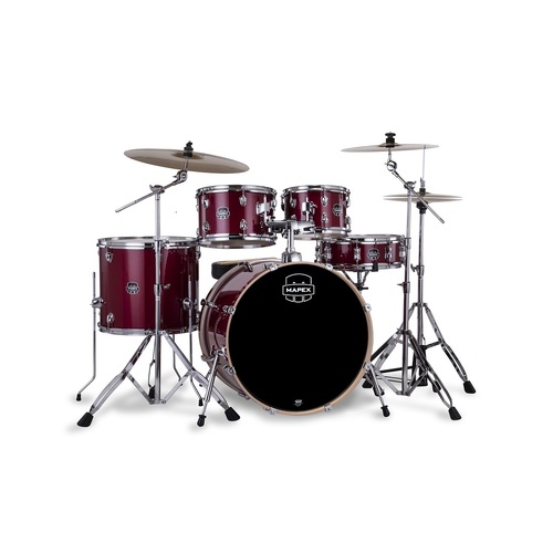 MAPEX Venus - Crimson Red Sparkle 5pce w/Hardware & Cymbal Pack